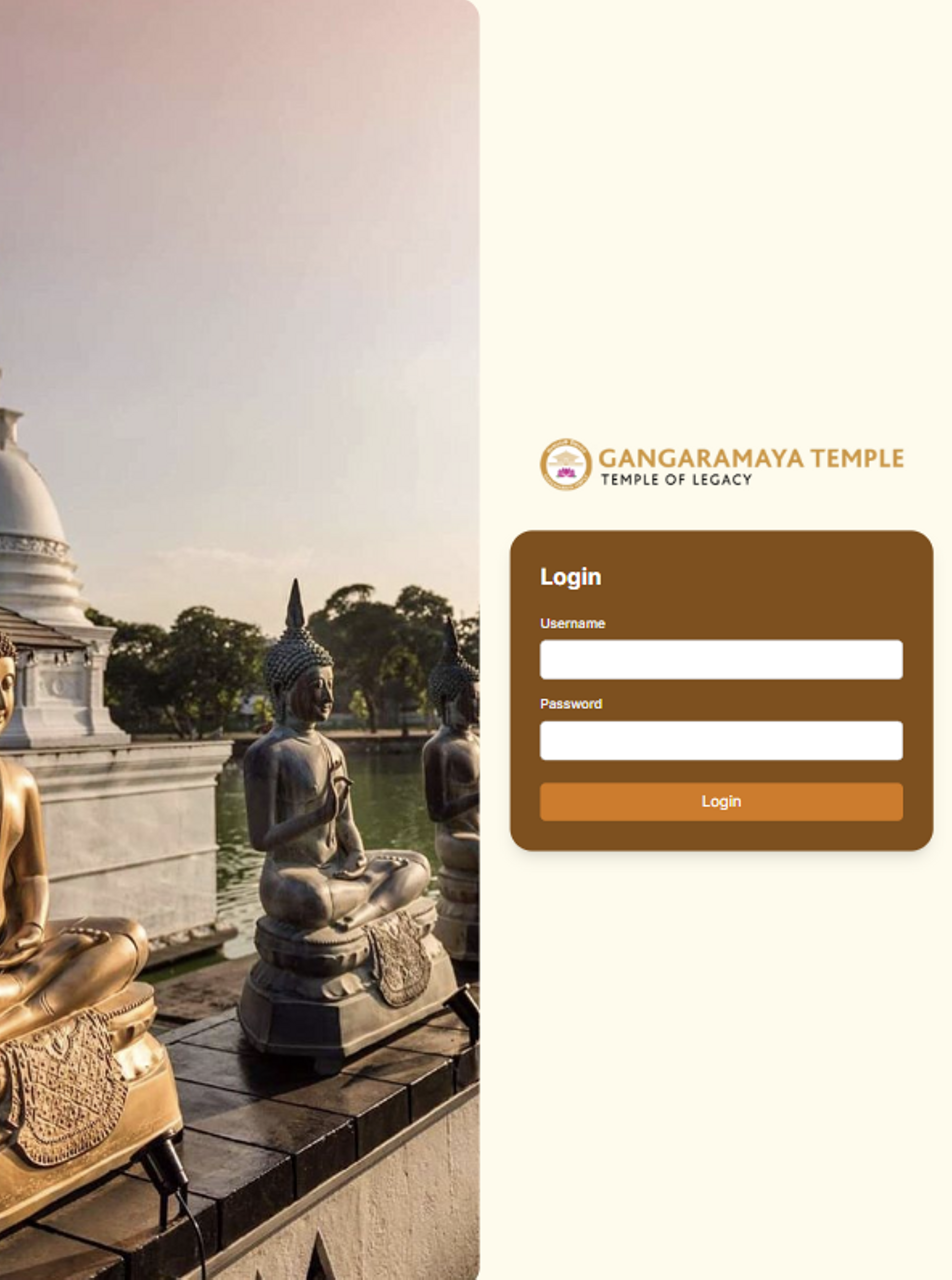 Gangaramaya Management System