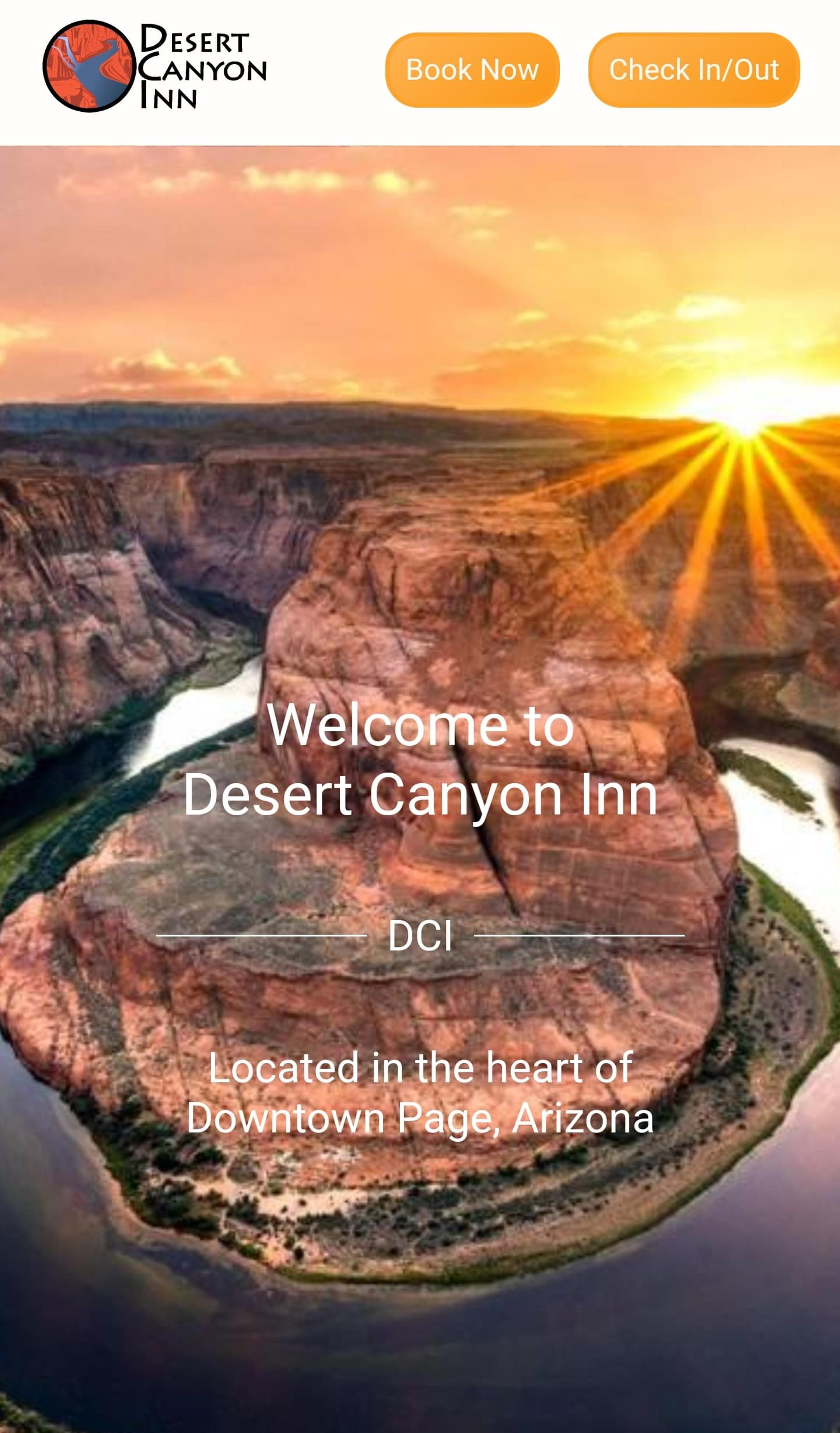 Desert Canyon Inn website